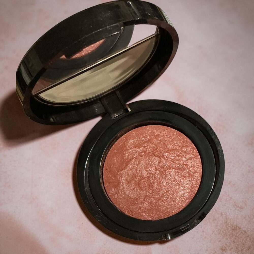 NIB Laura Geller Baked Blush-N-Brighten Marbleized Blush in Pink Grapefruit